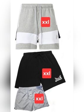 Jordan Black Logo Athletic Shorts